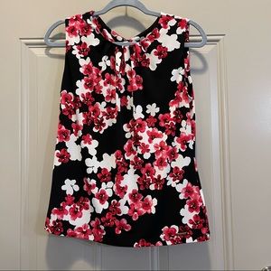Calvin Klein Sleeveless Floral Pattern